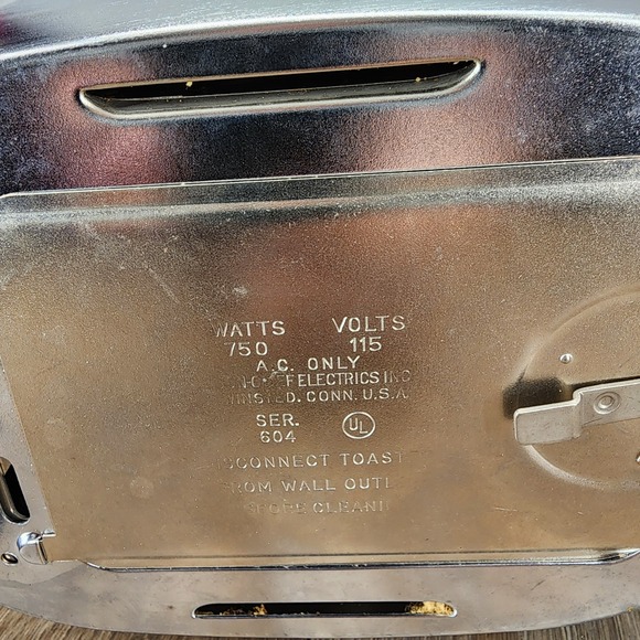 Iona Select-O-Matic Toaster Vintage Chrome‎ 2-Slice Mid-Century w/ Cover - Picture 5 of 14